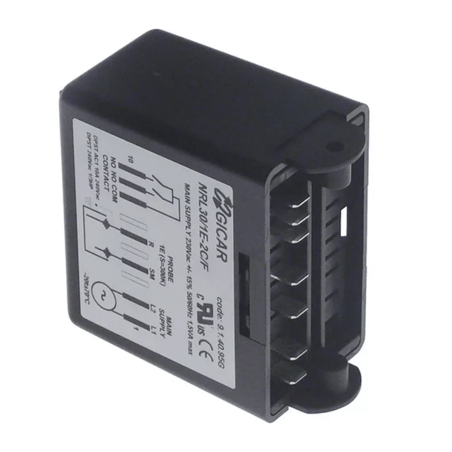 Horeca Parts - Sterownik poziomu 230 V AC 50/60 Hz, 10 A, przyłącze męskie Faston 6,3 mm, typ NRL30/1E-2C/F - Elektra