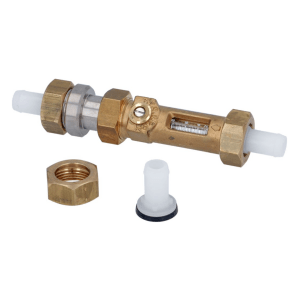 Horeca Parts - Regulator przepływu, wydajność 2–8 l/min, mosiężny, wąż ø 14 mm, ciśnienie robocze p max 10 bar, t.max. 100 °C - Maszyna do mycia naczyń / pojemników, typ taśmowy Winterhalter (5048442)