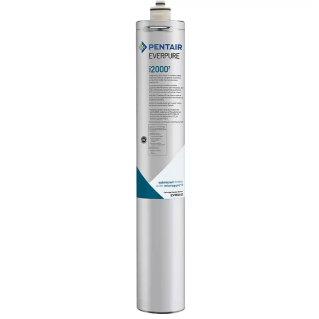 Horeca Parts - Filtr wody Everpure i2000², pojemność 34 200 L, przepływ 378 L/h, wymiary Ø 83 x 527 mm, filtracja do 0,5 µm, do ekspresów do kawy - Pentair Everpure