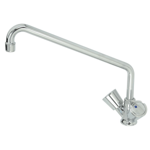 Horeca Parts - Bateria stojąca jednouchwytowa, wylewka ø 18x300 mm, wysokość 225 mm, przyłącza ø 1/2" FF, rozstaw montażowy ø 30 mm, przepływ 20 L/min, głowice w kąpieli olejowej