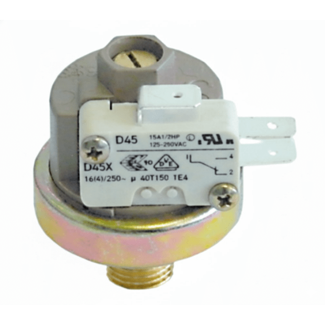 Horeca Parts - Hydrostat / Pressostat, połączenie 1-biegunowe, ø 38 mm, 250 V, przyłącze ciśnieniowe pionowe, 16 A, LF25-3512 - Bezzera (5111594)