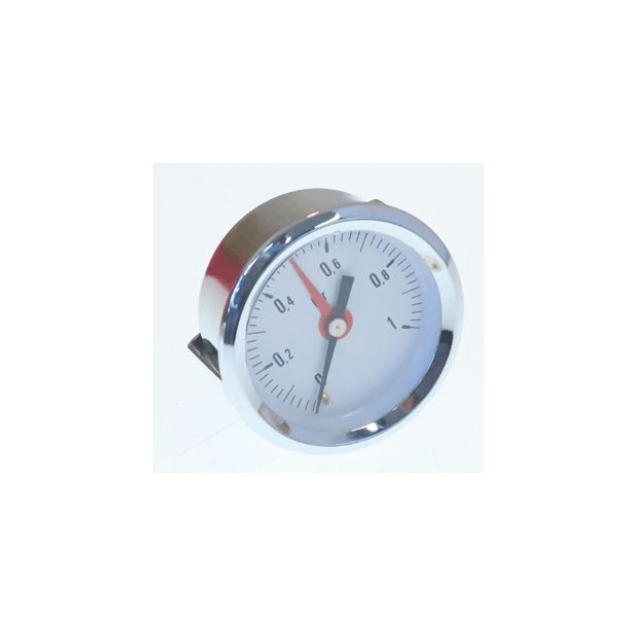 Horeca Parts - Manometr ø 60 mm, zakres ciśnienia 0–1 bar, gwint 1/8", przyłącze z tyłu - Elektryczny kocioł warzelny Angelo Po (5113828)