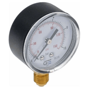 Horeca Parts - Manometr ø 52 mm, zakres ciśnienia 0–10 bar, połączenie do zmywarki, gwint 1/4" - Urządzenie do mycia garnków/naczyń, typ taśmowy Fagor (5974470)
