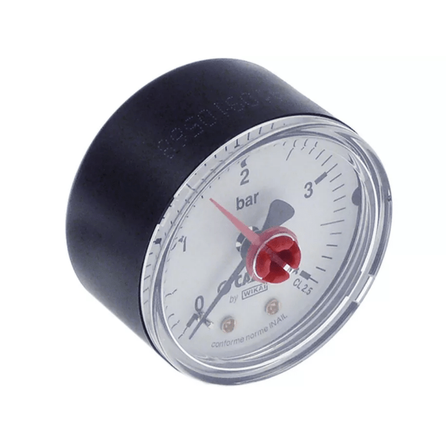 Horeca Parts - Manometr z podłączeniem z tyłu, na środku, gwint 1/4", ø 50 mm, zakres ciśnienia 0–4 bar (3197005)