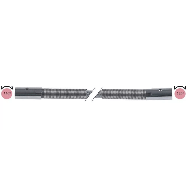 Horeca Parts - Wąż spryskiwacza obrotowy podł. 1/2" dł. 1200mm temp max. 90°C stal nierdzewna (5110559)