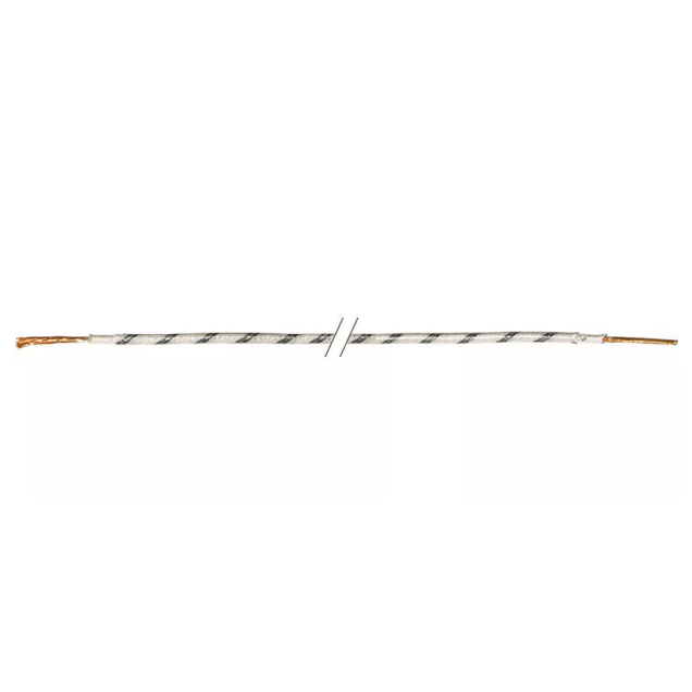 Horeca Parts - Przewód miedziany niklowany w izolacji silikonowej z włóknem szklanym, przekrój 1,5 mm², długość 10 m, kolor czarny, zakres temperatur -60 do +400°C (sprzedaż dotyczy 10-metrowego odcinka)