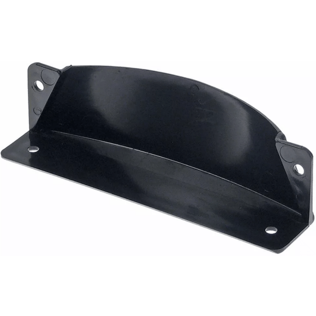 Horeca Parts - Czarny uchwyt wpuszczany do witryny chłodniczej, 130×50×35 mm, rozstaw montażowy 106/120 mm, plastik, 0,02 kg