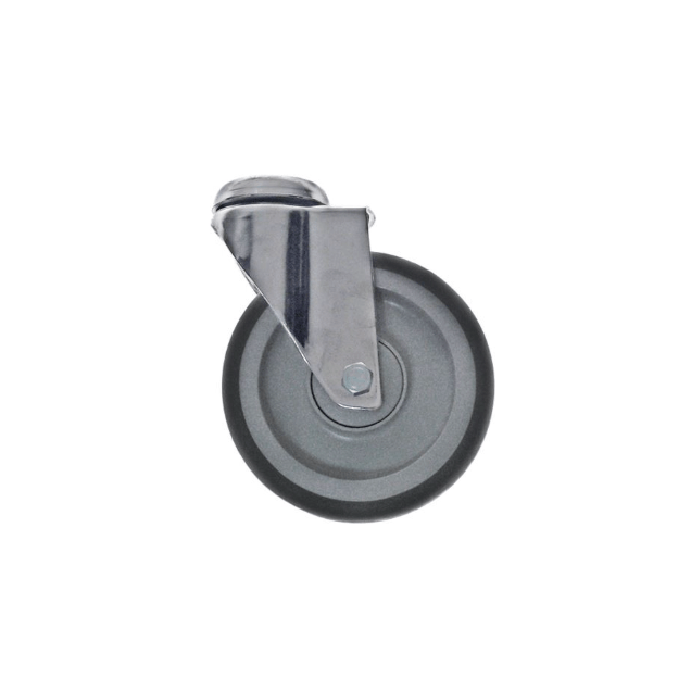 Horeca Parts - Obrotowe koło podporowe, H 132 mm, otwór śruby ø 12 mm, ø 100 mm, szerokość koła 30 mm - Stół neutralny Zanussi (5109871)