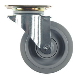 Horeca Parts - Kółko obrotowe z płytką, rozstaw otworów montażowych 105x77 mm, wys. 200 mm, zakres temperatur od -20 do +80°C, koło ø 160 mm, szer. 46 mm - Abner (5119900)