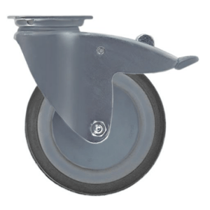 Horeca Parts - Kółko obrotowe z płytką, rozstaw otworów montażowych 61,5x51,5 mm, wys. 160 mm, zakres temperatur od -20 do +60°C (5119930)