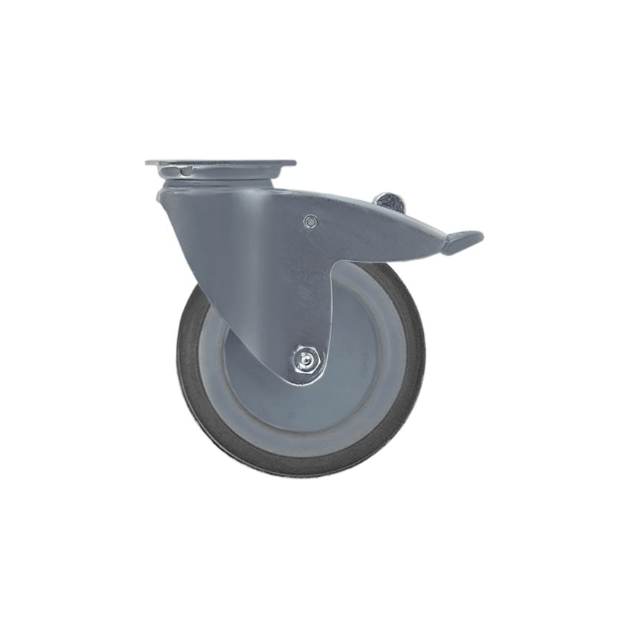 Horeca Parts - Kółko obrotowe z płytką, rozstaw otworów montażowych 61,5x51,5 mm, wys. 160 mm, zakres temperatur od -20 do +60°C (5119930)