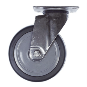Horeca Parts - Kółko obrotowe z płytką mocującą 95x70 mm, rozstaw otworów montażowych 75x50 mm, wys. 158 mm, koło ø 125 mm (7155367)