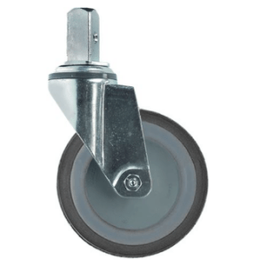 Horeca Parts - Obrotowe koło podporowe z trzpieniem H 161 mm, trzpień ø 22x22 mm, ø 125 mm, szerokość koła 32 mm - Blanco (3346223)