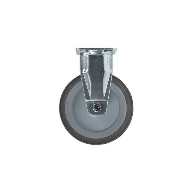 Horeca Parts - Kółko stałe z płytką, rozstaw otworów montażowych 61x51 mm, wys. 160 mm, zakres temperatur od -20 do +60°C, koło ø 125 mm, szer. 32 mm (5115630)