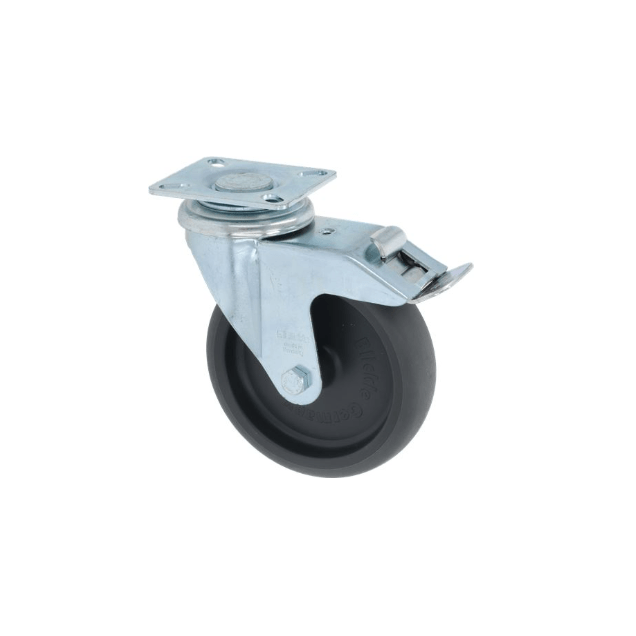 Horeca Parts - Kółko obrotowe z hamulcem obrotowym, koło ø 125 mm, płytka montażowa, obudowa z blachy stalowej cynkowanej - Podgrzewacz do dań Blanco (7135768)