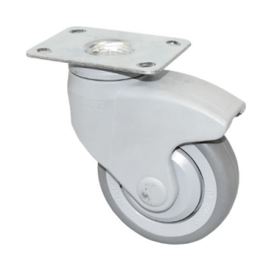 Horeca Parts - Kółko obrotowe z płytką, rozstaw otworów montażowych 70x50 mm, wys. 138 mm, koło ø 100 mm, szer. 30 mm, obudowa z tworzywa sztucznego (7129294)