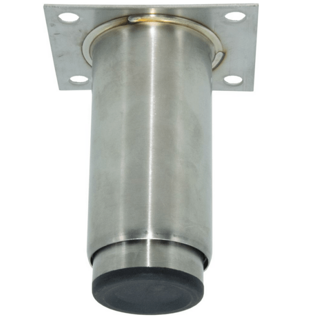 Horeca Parts - Nóżka, rurka ø 57 mm, rozmiar płyty 80x100 mm, rozstaw otworów 60x78 mm, wysokość regulowana 135–215 mm, stal nierdzewna, rozmiar 2 1/4 - Mercatus