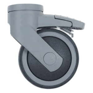 Horeca Parts - Kółko obrotowe z otworem pod śrubę, wys. 161 mm, z hamulcem, otwór ø 11 mm, zakres temperatur od -20 do +60°C, koło ø 125 mm (5120020)