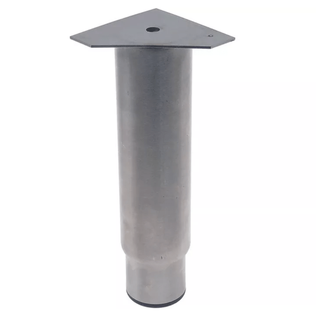 Horeca Parts - Nóżka, rurka ø 58 mm, rozmiar płyty 85x85 mm, rozstaw otworów 85 mm, wysokość regulowana 208–315 mm, stal nierdzewna, rozmiar 2 1/4 - Retigo