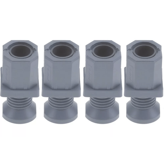 Horeca Parts - Zestaw nóżek,  wysokość 19–55 mm, grubość ścianki 1–1,5 mm, do profilu 35x35, 4 szt.