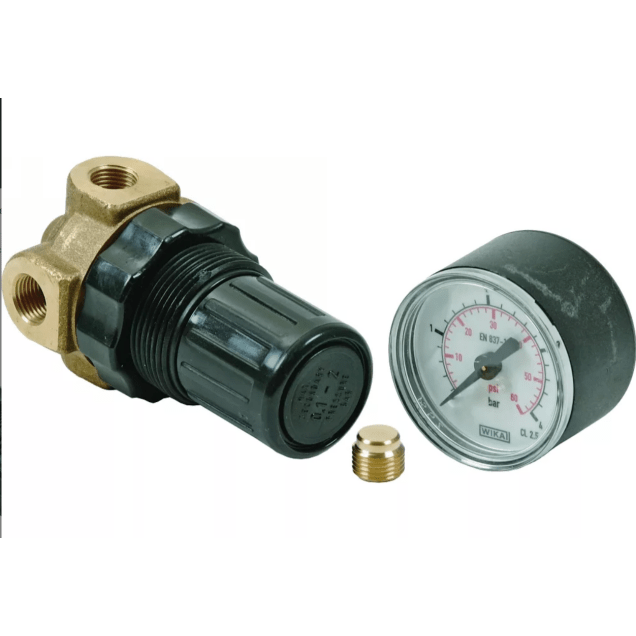 Horeca Parts - Regulator ciśnienia 2 do 6 bar z manometrem - Elektryczny piec parowy Mkn (5037985)