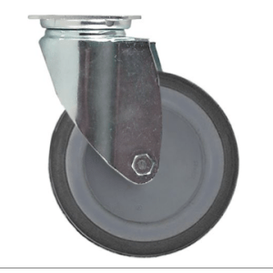 Horeca Parts - Kółko obrotowe z płytką, rozstaw otworów montażowych 61x51 mm, wys. 160 mm, zakres temperatur od -20 do +60°C, koło ø 125 mm, szer. 32 mm (5110374)