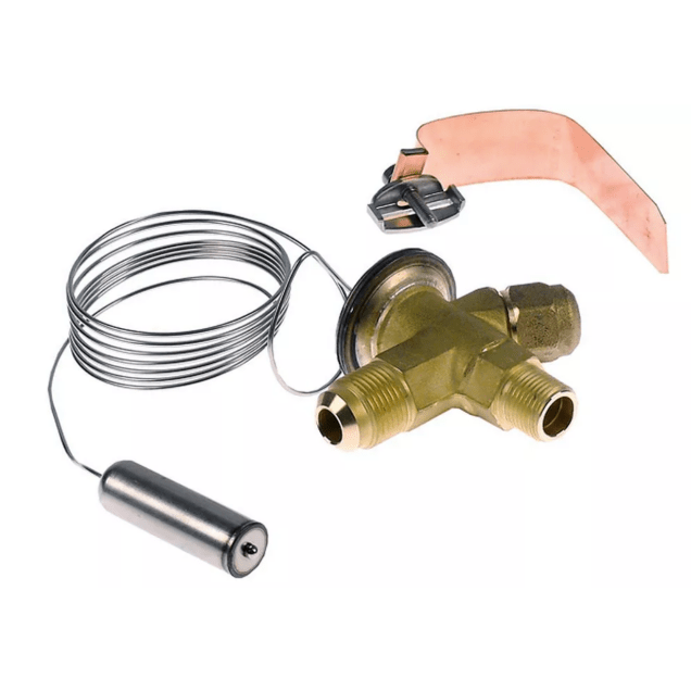 Horeca Parts - Zawór rozprężny termostatyczny TX2 068Z3206, 3/8" SAE – 1/2" SAE, R22, wyrównanie wewnętrzne, zakres temperatur -40 do +10°C - Danfoss