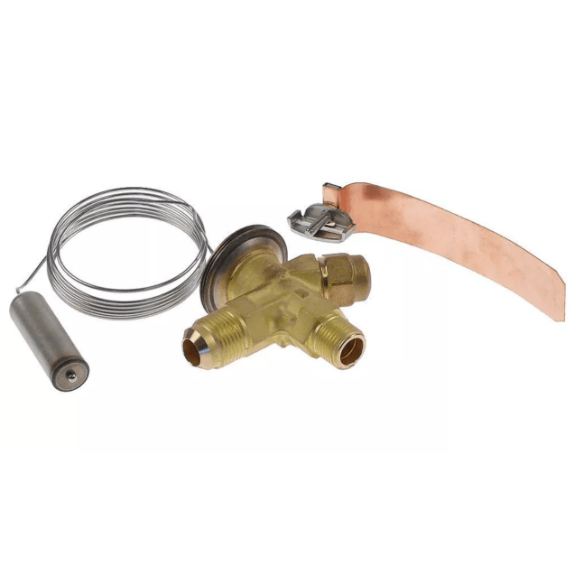 Horeca Parts - Zawór rozprężny termostatyczny TS2 068Z3400–068Z3508, 3/8" SAE – 1/2" SAE, R404A / R507, wyrównanie wewnętrzne, zakres temperatur -40 do +10°C - Danfoss