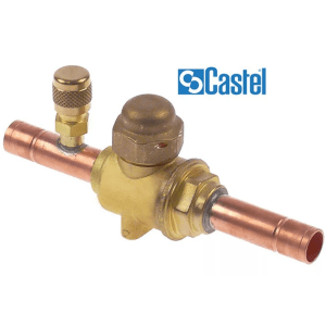 Horeca Parts - Zawór zwrotny kulowy typ 6570/M10A p max 45bar DN 10mm rura ø 10mm z zaworem Schradera 2-drożny - Castel (5134473)
