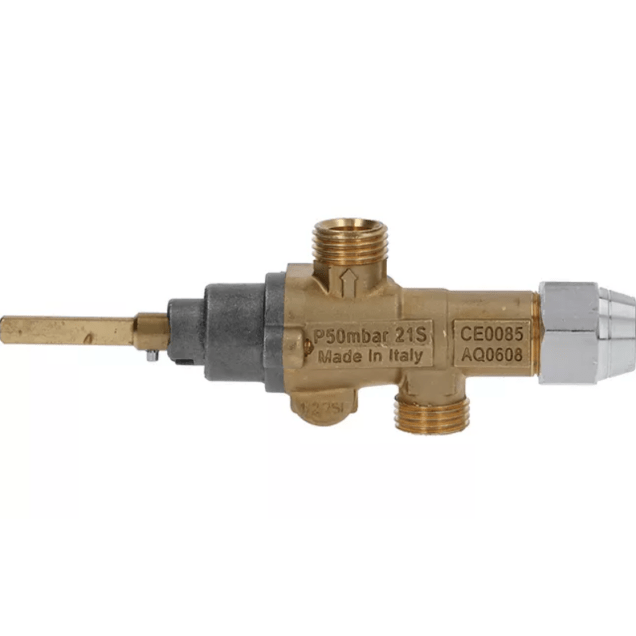 Horeca Parts - Zawór gazowy dysza obejściowa ø 0,9mm wlot gazu M16x1,5 rurka ø 10mm - Kuchnia gazowa Mareno (5825763)
