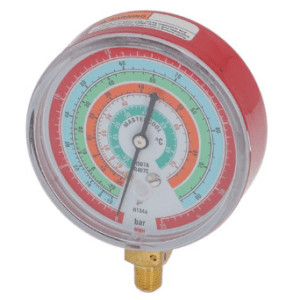 Horeca Parts - Manometr model MBH, połączenie 1/4" SAE, ø 80 mm, klasa 1,6, R22/R134a/R404a/R407c/R507a (3245041)