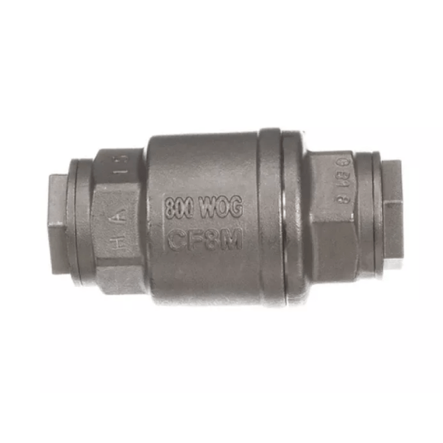 Horeca Parts - Zawór zwrotny 1/2" NPT do gorącego oleju, 45 PSI, waga 0,480 kg - Pitco