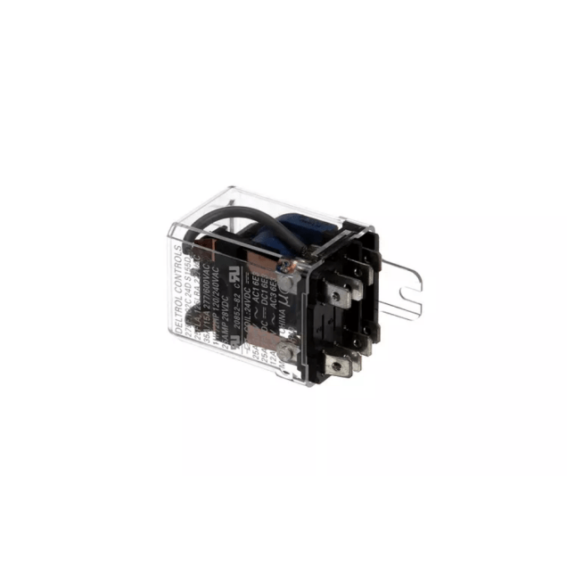 Horeca Parts - Przekaźnik 24 V DC, 2-biegunowy 2CO (DPDT), 25 A/250 V, przyłącze Faston 6,3 mm - Delfield