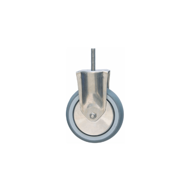 Horeca Parts - Kółko stałe ø 125 mm, obudowa ze stali nierdzewnej, udźwig 100 kg, trzpień wys. 66 mm, trzpień ø M10 mm - Piec konwekcyjny Convotherm