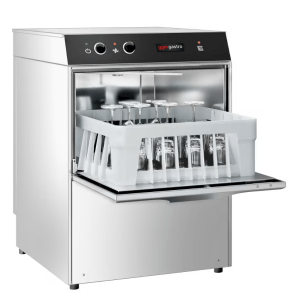 Horeca Parts - Zmywarka do szkła dwuściankowa podblatowa, sterowanie elektromechaniczne, 2,77 kW - GGM GLS210