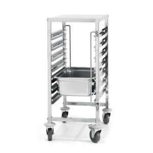 Horeca Parts - Wózek do transportu pojemników 7× GN 1/1, 445 x 615 x (H) 945 mm, Hendi