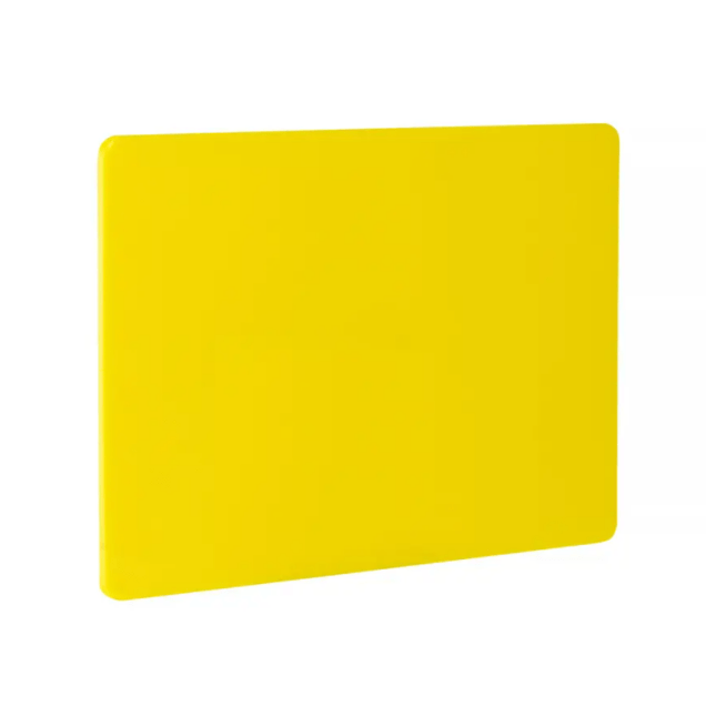 Horeca Parts - Deska do krojenia HACCP, żółta, 450 x 300 x (H) 10 mm, prostokątna, Hendi