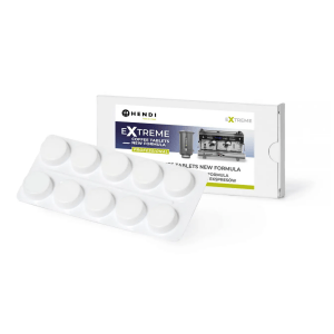 Horeca Parts - Płyn do mycia ekspresów, 10 tabletek w blistrze, Hendi (Extreme Coffee Tablets NEW FORMULA)