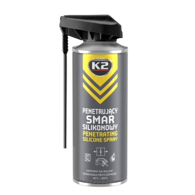 Horeca Parts - K2 Smar silikonowy bezbarwny do gum i plastików 400ml