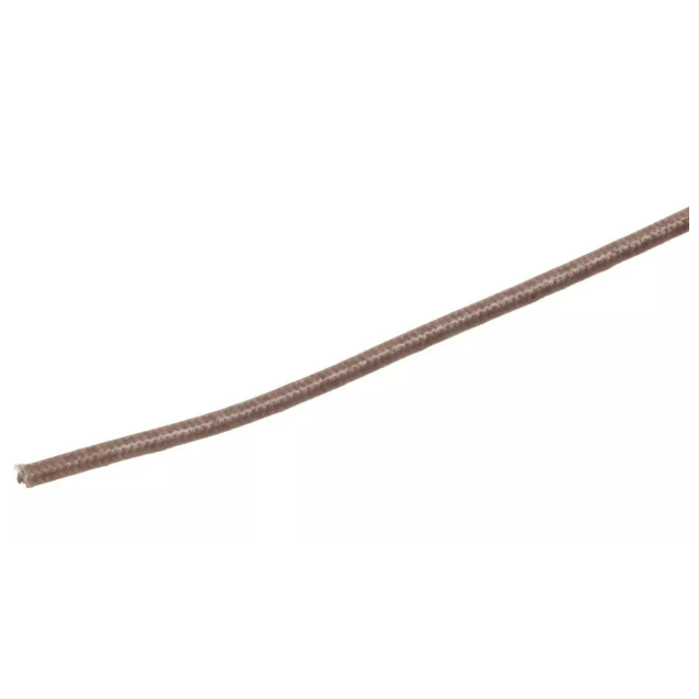 Horeca Parts - Przewód miedziany niklowany w izolacji silikonowej z włóknem szklanym, przekrój 4 mm², długość 10 m, kolor brązowy, zakres temperatur -60 do +400°C (sprzedaż dotyczy 10-metrowego odcinka)