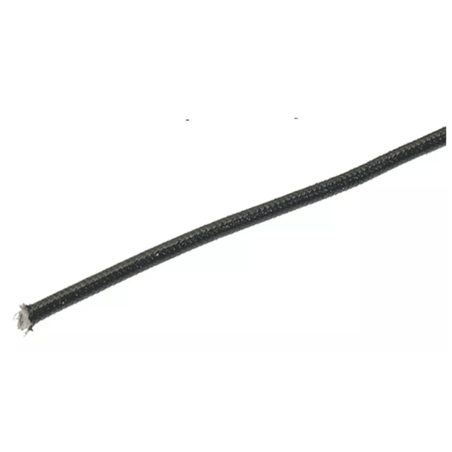Horeca Parts - Przewód miedziany niklowany w izolacji silikonowej z włóknem szklanym, przekrój 2,5 mm², długość 10 m, kolor czarny, zakres temperatur -60 do +400°C (sprzedaż dotyczy 10-metrowego odcinka)
