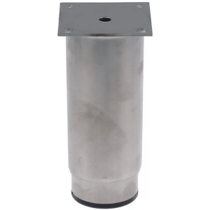 Horeca Parts - Nóżka, rurkowa, średnica ø 64 mm, stal nierdzewna, rozstaw otworów 58 mm, wysokość 135–230 mm, płyta 74x74 mm - Zanussi