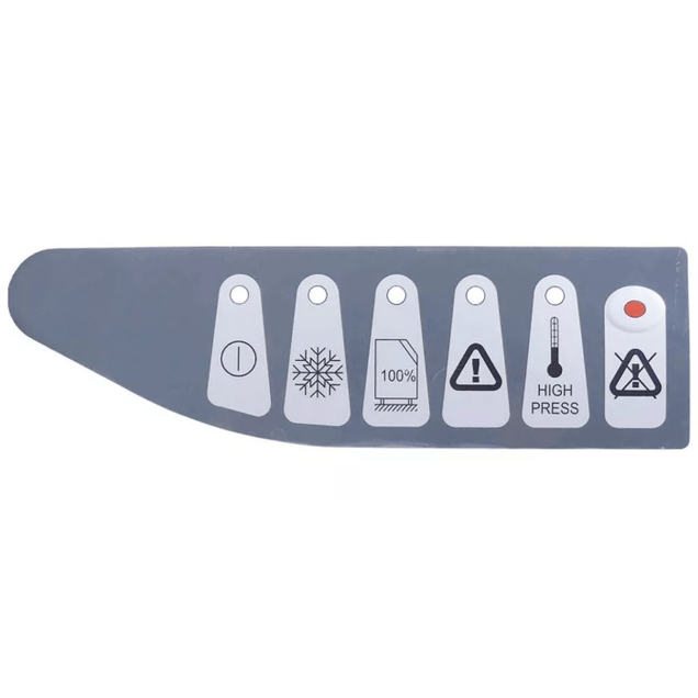 Horeca Parts - Folia na klawiaturę dł. 265mm szer. 76mm - Kostkarka do lodu Scotsman (695843)
