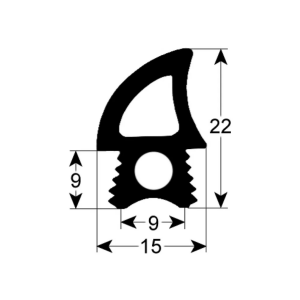 Horeca Parts - Profil uszczelki drzwi 2767 l 2200 mm - Primax (901997)