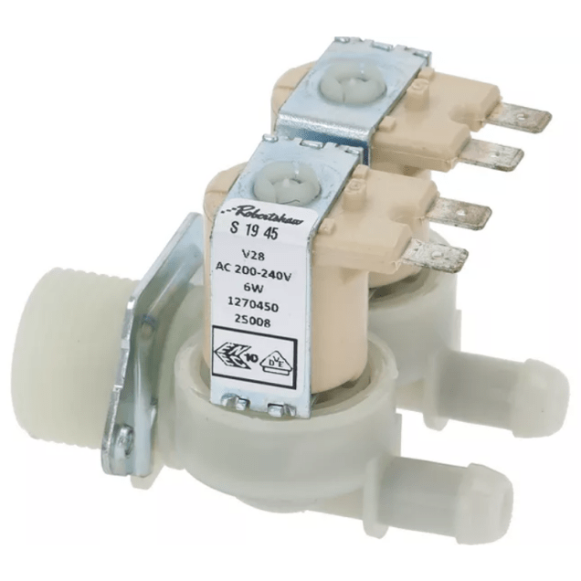 Horeca Parts - Zawór elektromagnetyczny podwójny prosty 230VAC wlot 3/4" wylot 11,5mm wejście 9l/min - Ekspres do kawy Coffee Queen, Crem, Expobar