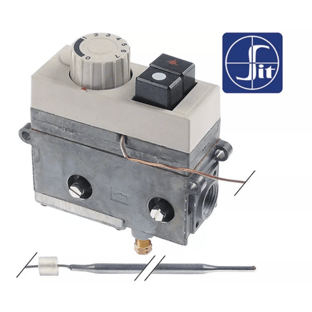 Horeca Parts - Regulator gazu z termostatem SIT Minisit 710 40-110°C temp. max 110°C - Lotus