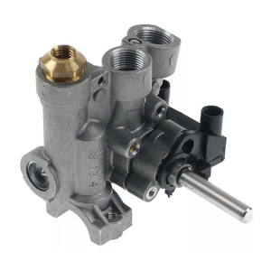 Horeca Parts - Zawór gazowy, Ø dyszy małego spalania 0,32/0,57mm wlot gazu, kołnierz rurowy ø16mm - Lotus