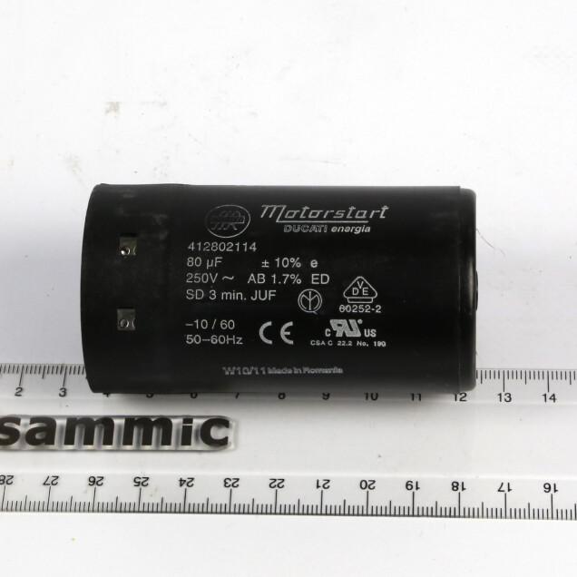 Horeca Parts - Kondensator 80uF 250V - Obieraczka do ziemniaków Sammic PI-30