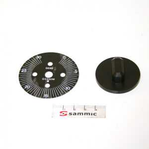 Horeca Parts - Pokrętło + tarcza ze skalą - Miesiarka Sammic DM(E)-20, DM(E)-33, DME-40, DME-50