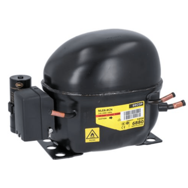 Horeca Parts - Sprężarka/Kompresor Secop NLE8.8CN gaz R290 pojemność 8.76cm³ 220-240V 50Hz moc 3/8HP